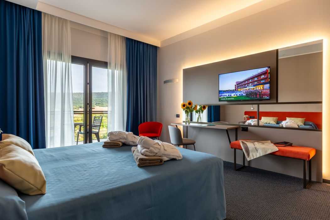 Custom-made hotel furnishings in an elegant modern style