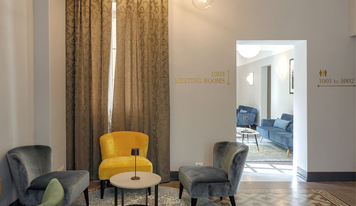 Custom-made hotel furniture: relaxation area