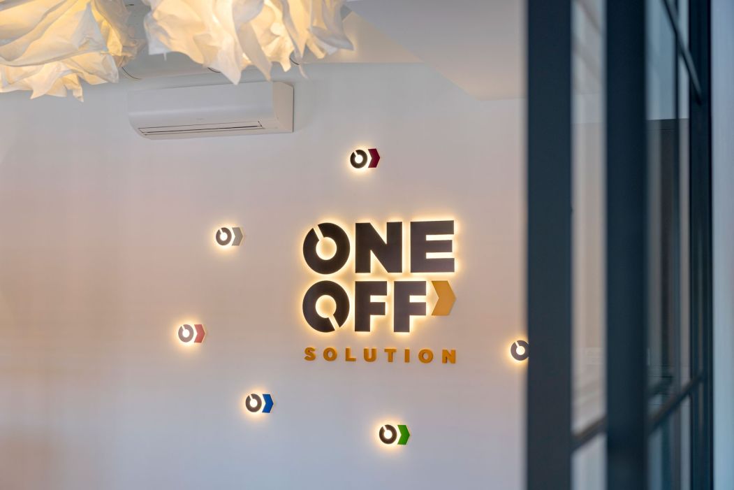 One_Off Solution Custom office design: company logo detail