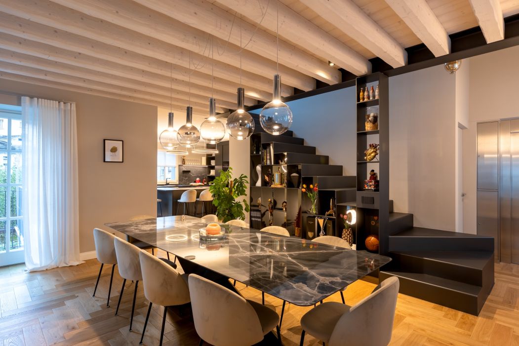 Villa SG Arredamenti su misura per villa privata SG : sala da pranzo