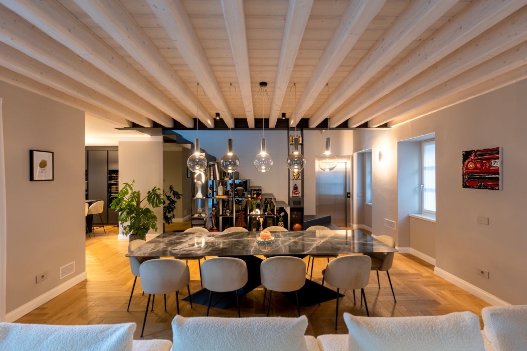 Villa SG Arredamenti su misura per villa privata SG : sala da pranzo