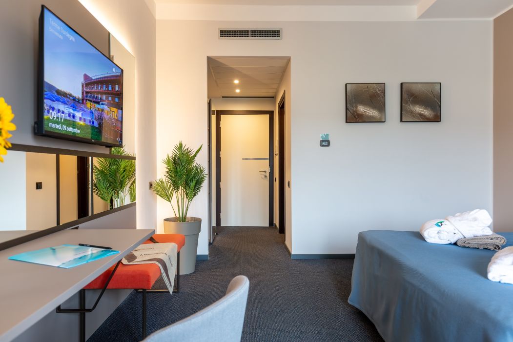 Custom-made hotel furnishings in an elegant modern style