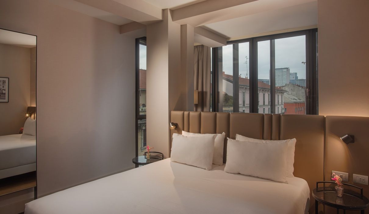 NH Milano Corso Buenos Aires Arredamento su misura per alberghi : camera da letto