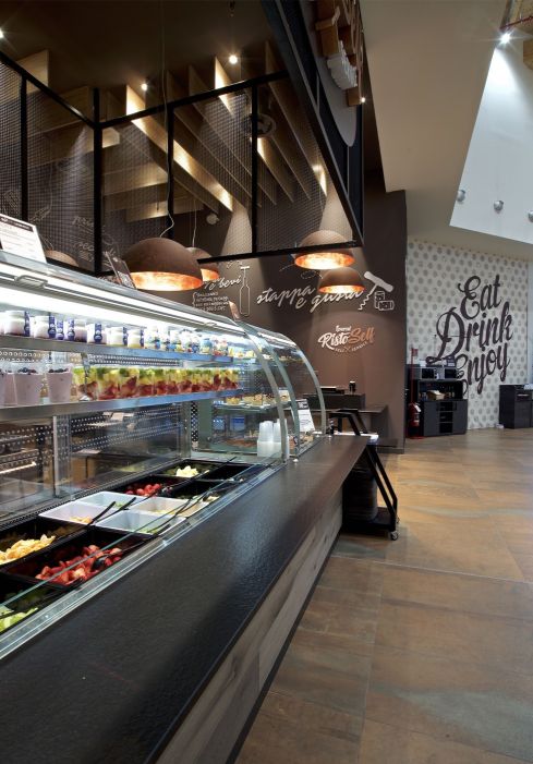 Risto Self Iperal Custom-made furniture for self-service restaurants: detail of the fruits counter